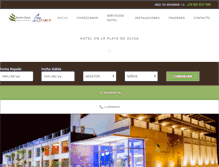Tablet Screenshot of hotelplayaoliva.com